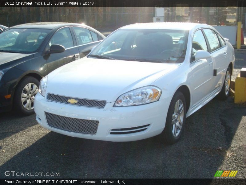 Summit White / Ebony 2012 Chevrolet Impala LT
