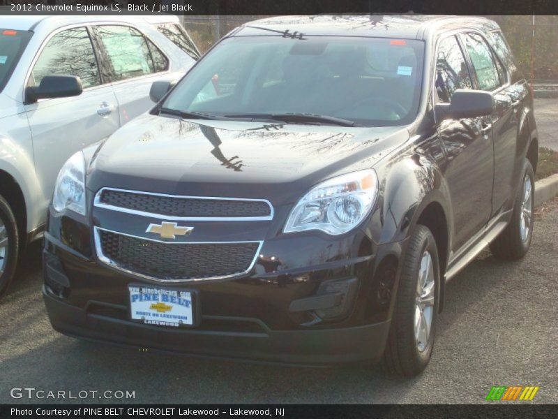 Black / Jet Black 2012 Chevrolet Equinox LS