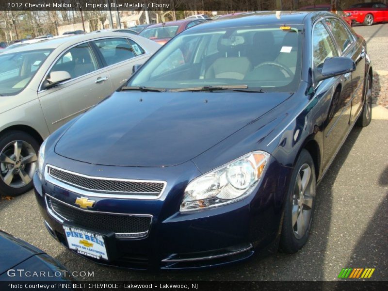 Imperial Blue Metallic / Ebony 2012 Chevrolet Malibu LT