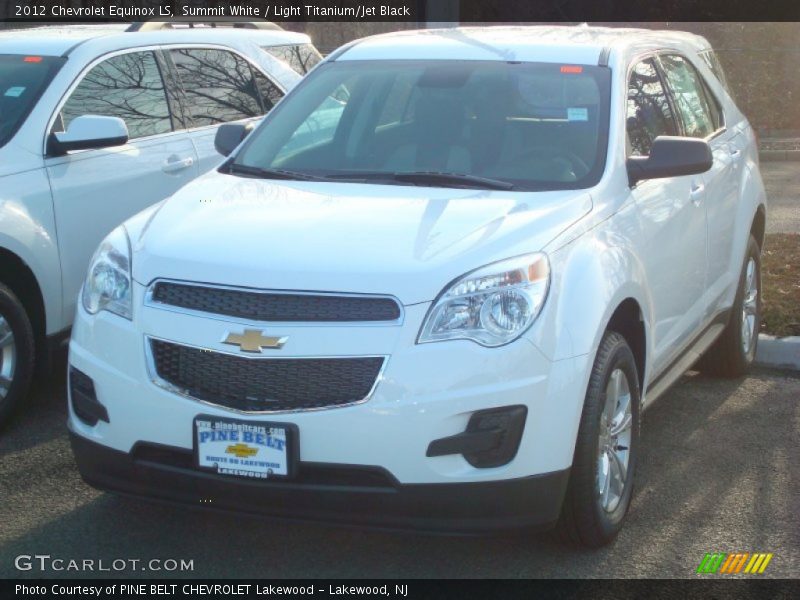 Summit White / Light Titanium/Jet Black 2012 Chevrolet Equinox LS