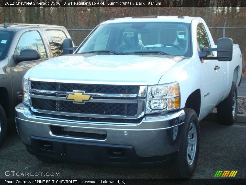 Summit White / Dark Titanium 2012 Chevrolet Silverado 3500HD WT Regular Cab 4x4