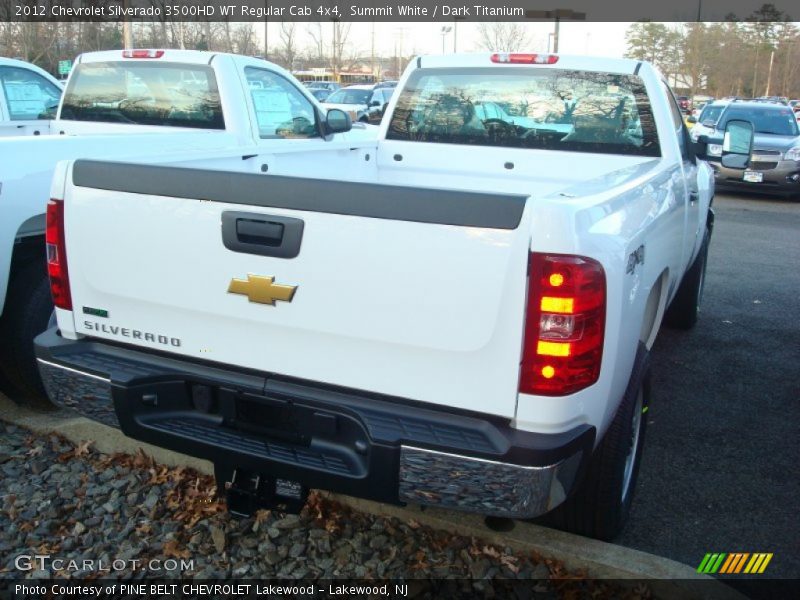 Summit White / Dark Titanium 2012 Chevrolet Silverado 3500HD WT Regular Cab 4x4
