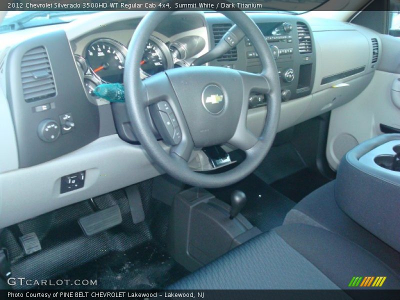 Summit White / Dark Titanium 2012 Chevrolet Silverado 3500HD WT Regular Cab 4x4