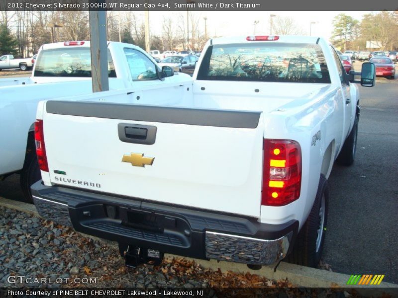 Summit White / Dark Titanium 2012 Chevrolet Silverado 3500HD WT Regular Cab 4x4
