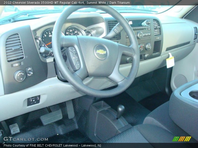 Summit White / Dark Titanium 2012 Chevrolet Silverado 3500HD WT Regular Cab 4x4