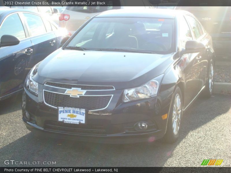 Black Granite Metallic / Jet Black 2012 Chevrolet Cruze Eco