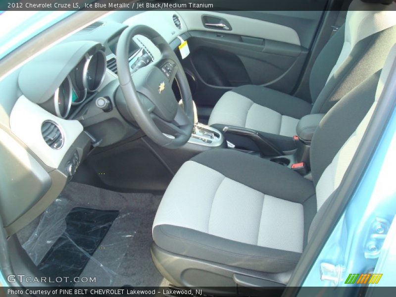 Ice Blue Metallic / Jet Black/Medium Titanium 2012 Chevrolet Cruze LS