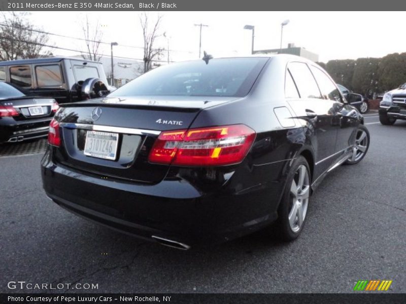 Black / Black 2011 Mercedes-Benz E 350 4Matic Sedan