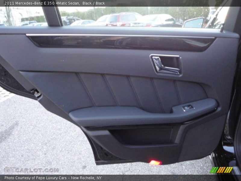 Black / Black 2011 Mercedes-Benz E 350 4Matic Sedan