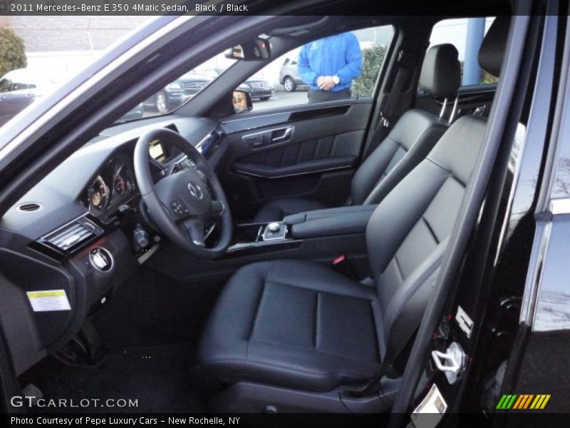 Black / Black 2011 Mercedes-Benz E 350 4Matic Sedan
