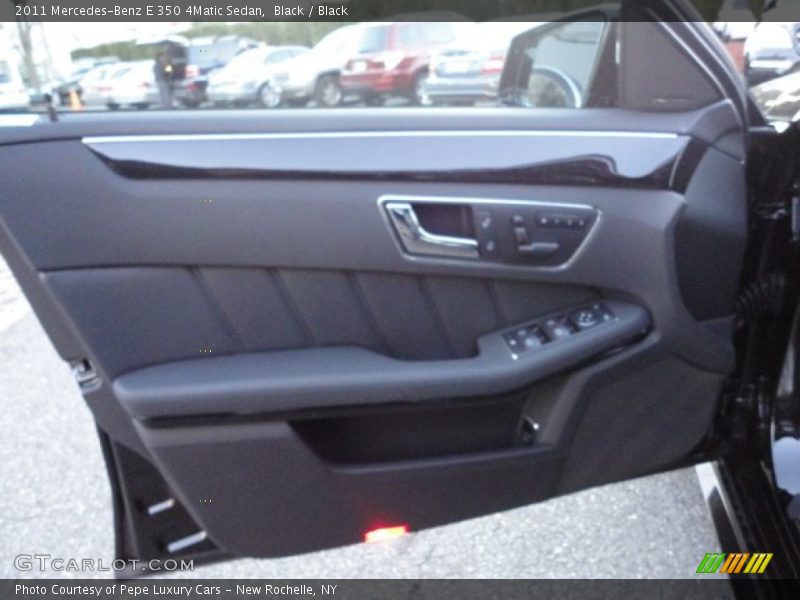 Black / Black 2011 Mercedes-Benz E 350 4Matic Sedan