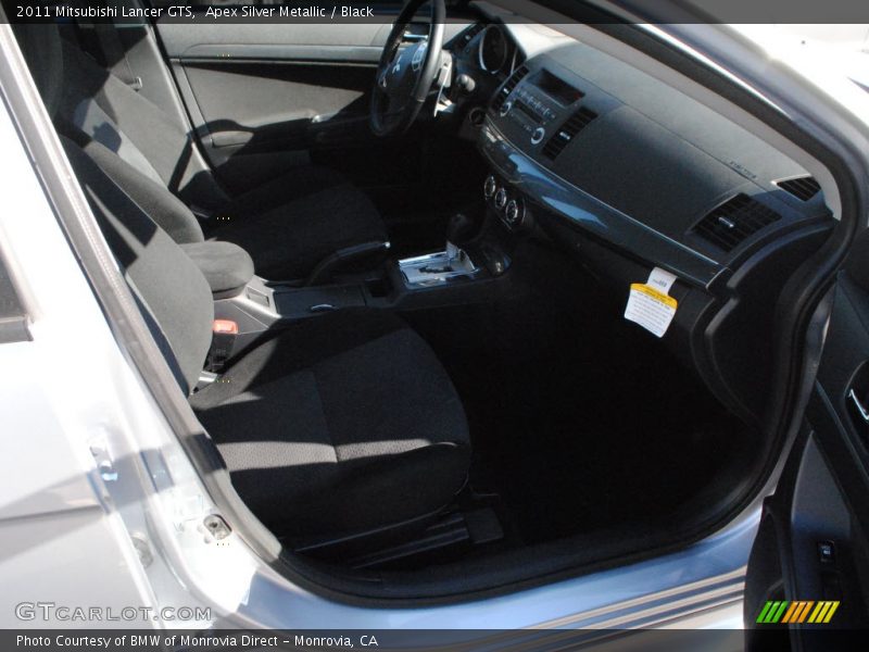 Apex Silver Metallic / Black 2011 Mitsubishi Lancer GTS