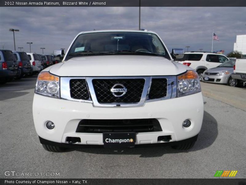 Blizzard White / Almond 2012 Nissan Armada Platinum