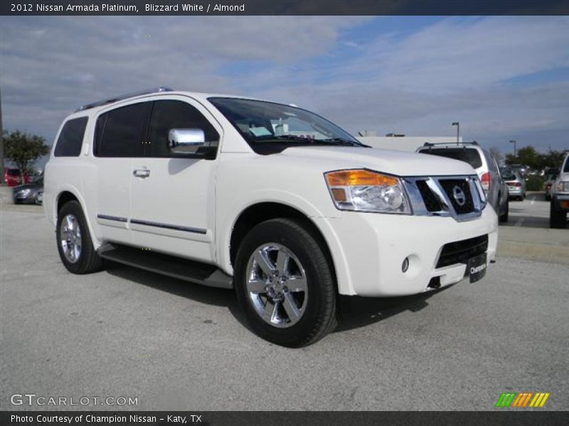 Blizzard White / Almond 2012 Nissan Armada Platinum