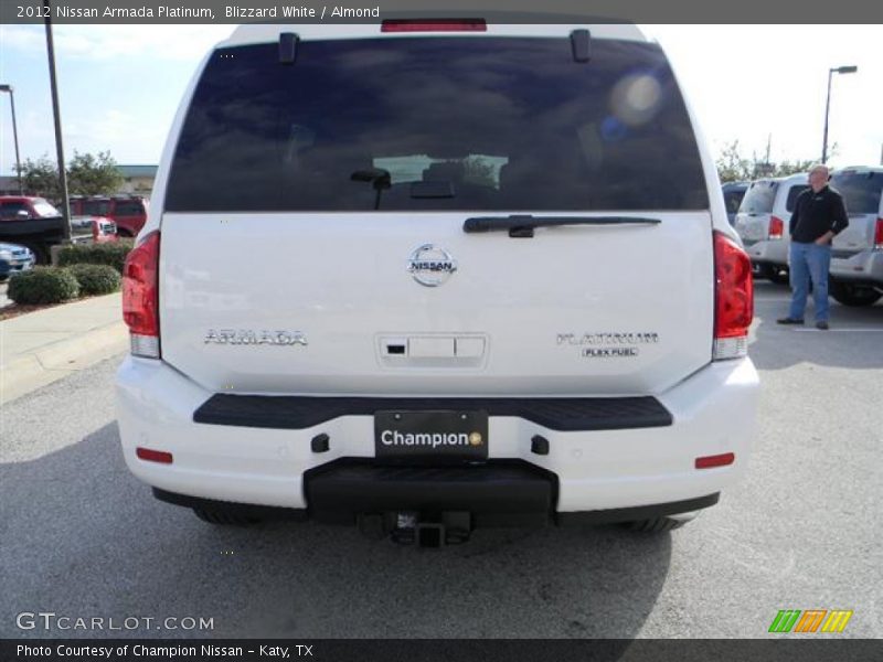 Blizzard White / Almond 2012 Nissan Armada Platinum