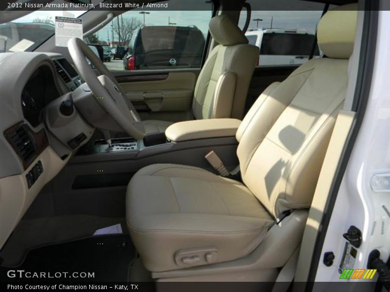 Blizzard White / Almond 2012 Nissan Armada Platinum