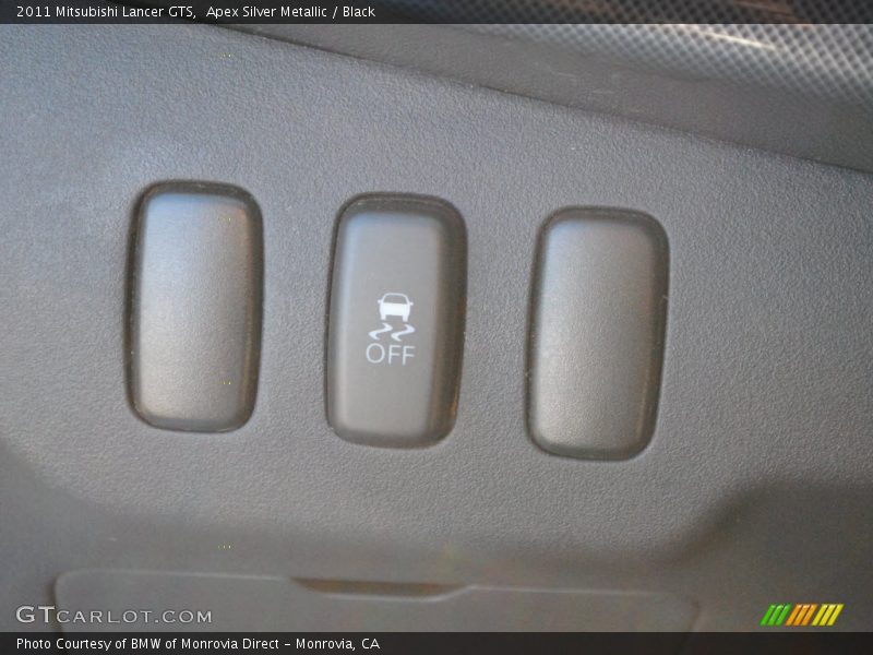 Apex Silver Metallic / Black 2011 Mitsubishi Lancer GTS