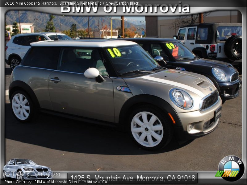 Sparkling Silver Metallic / Grey/Carbon Black 2010 Mini Cooper S Hardtop