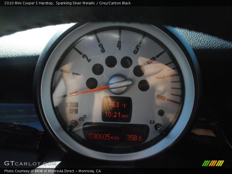 Sparkling Silver Metallic / Grey/Carbon Black 2010 Mini Cooper S Hardtop