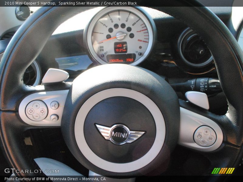 Sparkling Silver Metallic / Grey/Carbon Black 2010 Mini Cooper S Hardtop