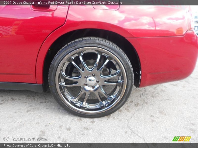 Inferno Red Crystal Pearl / Dark Slate Gray/Light Graystone 2007 Dodge Charger