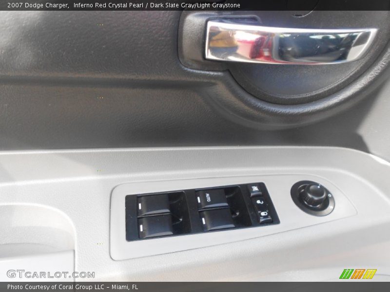 Inferno Red Crystal Pearl / Dark Slate Gray/Light Graystone 2007 Dodge Charger