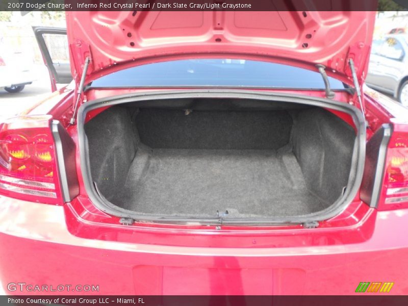 Inferno Red Crystal Pearl / Dark Slate Gray/Light Graystone 2007 Dodge Charger