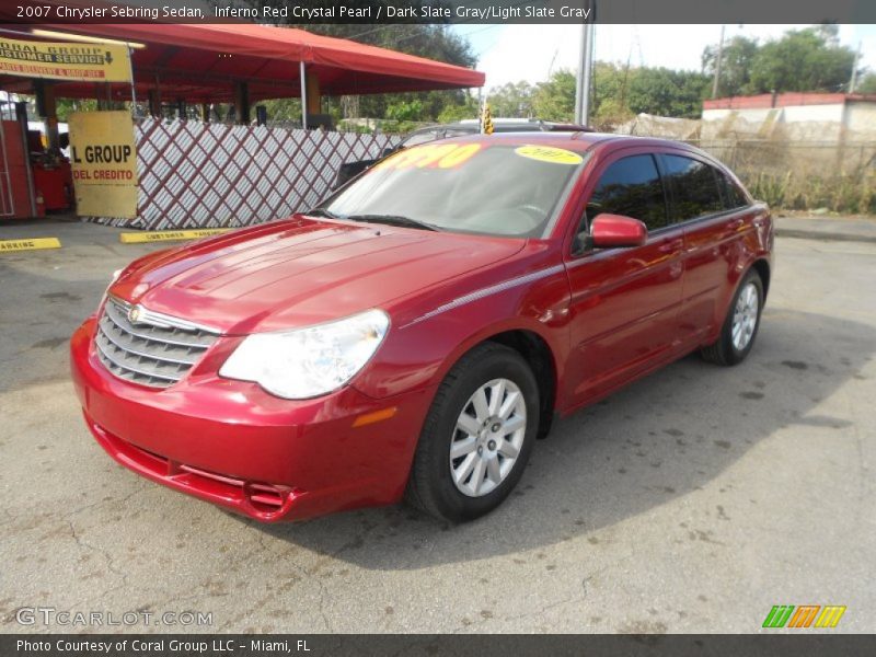 Inferno Red Crystal Pearl / Dark Slate Gray/Light Slate Gray 2007 Chrysler Sebring Sedan