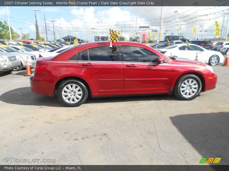 Inferno Red Crystal Pearl / Dark Slate Gray/Light Slate Gray 2007 Chrysler Sebring Sedan
