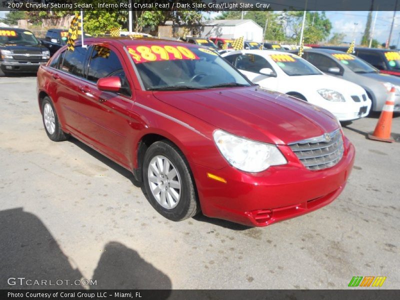 Inferno Red Crystal Pearl / Dark Slate Gray/Light Slate Gray 2007 Chrysler Sebring Sedan