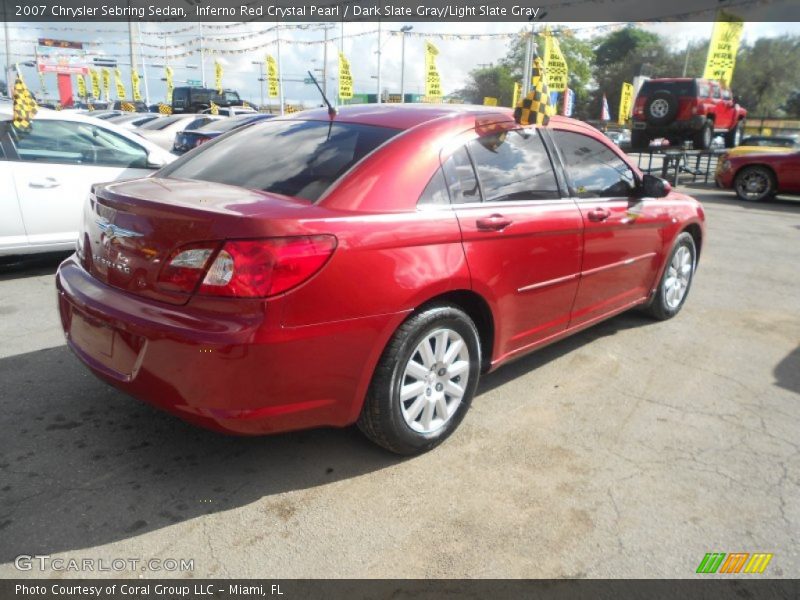 Inferno Red Crystal Pearl / Dark Slate Gray/Light Slate Gray 2007 Chrysler Sebring Sedan