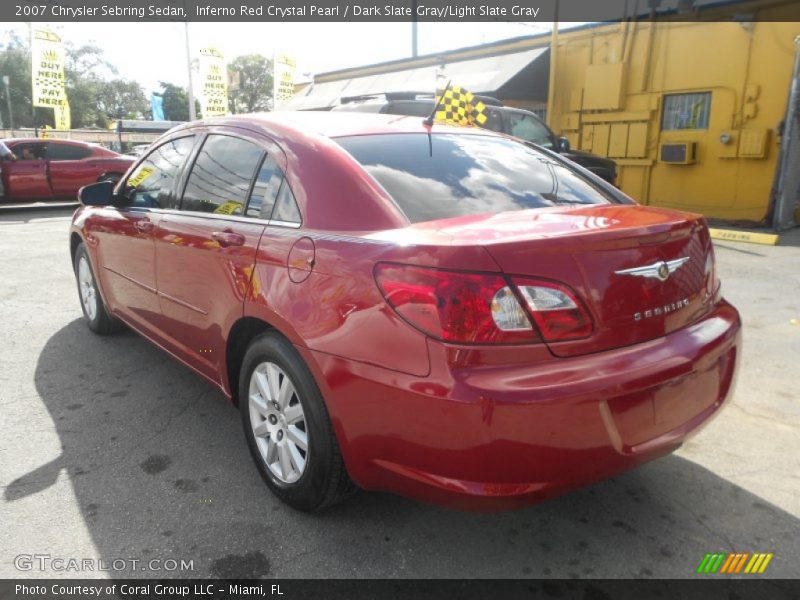 Inferno Red Crystal Pearl / Dark Slate Gray/Light Slate Gray 2007 Chrysler Sebring Sedan