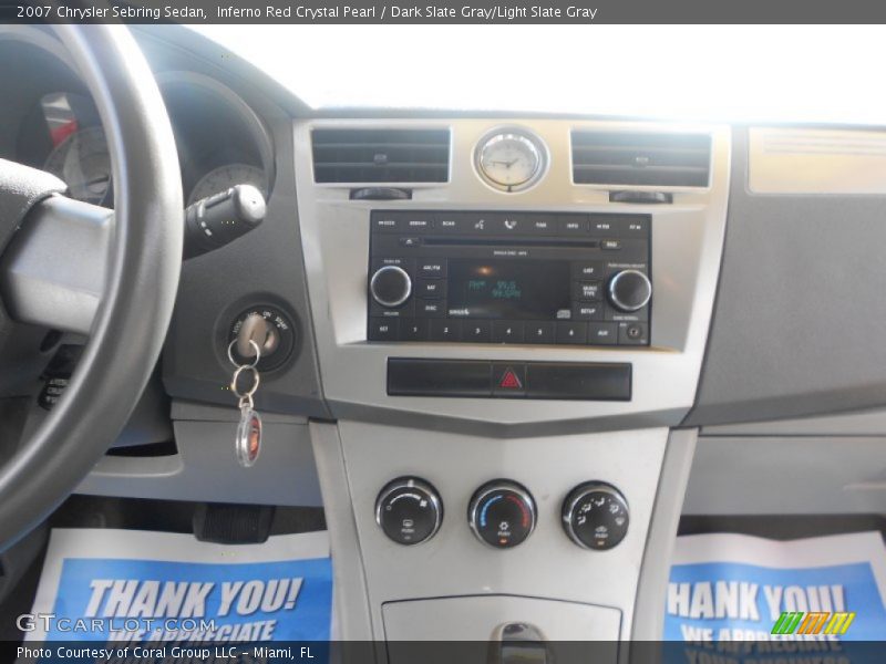 Inferno Red Crystal Pearl / Dark Slate Gray/Light Slate Gray 2007 Chrysler Sebring Sedan