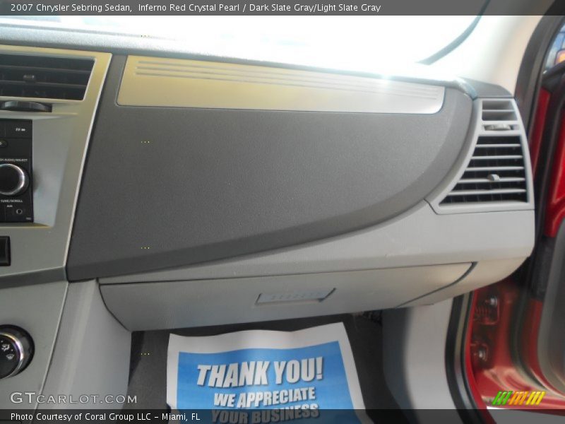 Inferno Red Crystal Pearl / Dark Slate Gray/Light Slate Gray 2007 Chrysler Sebring Sedan