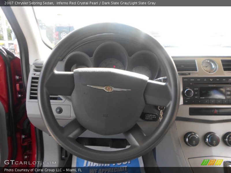 Inferno Red Crystal Pearl / Dark Slate Gray/Light Slate Gray 2007 Chrysler Sebring Sedan