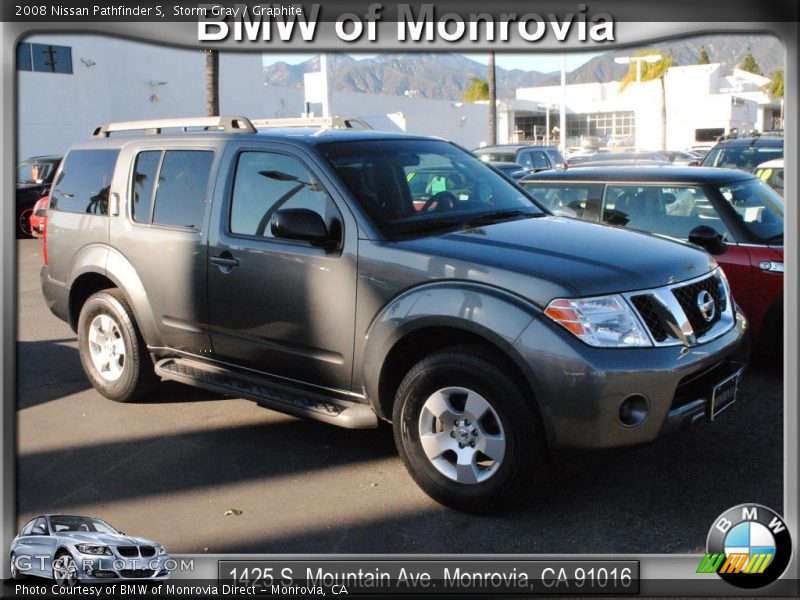 Storm Gray / Graphite 2008 Nissan Pathfinder S