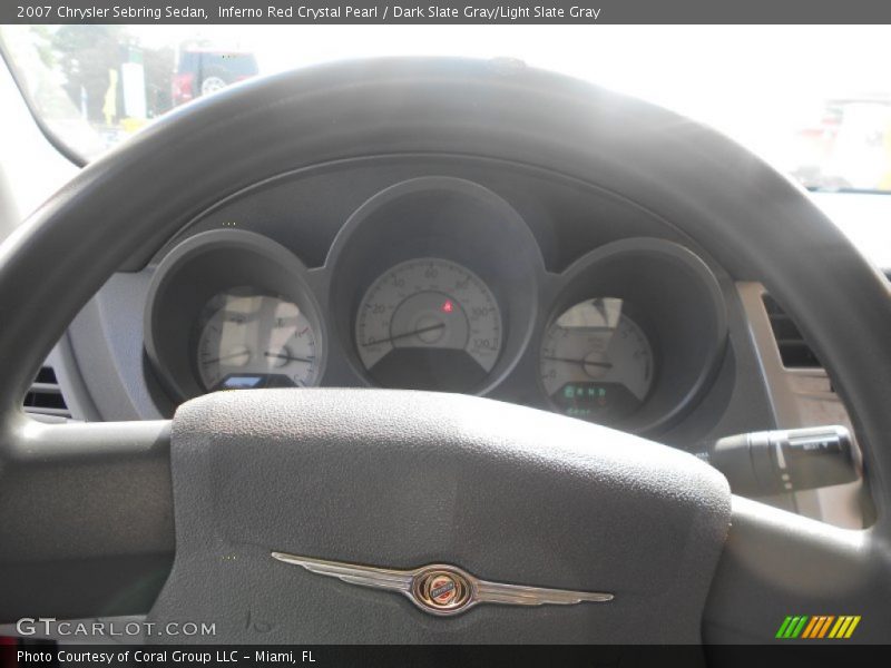 Inferno Red Crystal Pearl / Dark Slate Gray/Light Slate Gray 2007 Chrysler Sebring Sedan