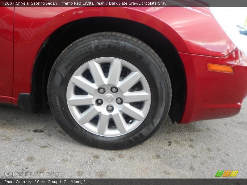 Inferno Red Crystal Pearl / Dark Slate Gray/Light Slate Gray 2007 Chrysler Sebring Sedan