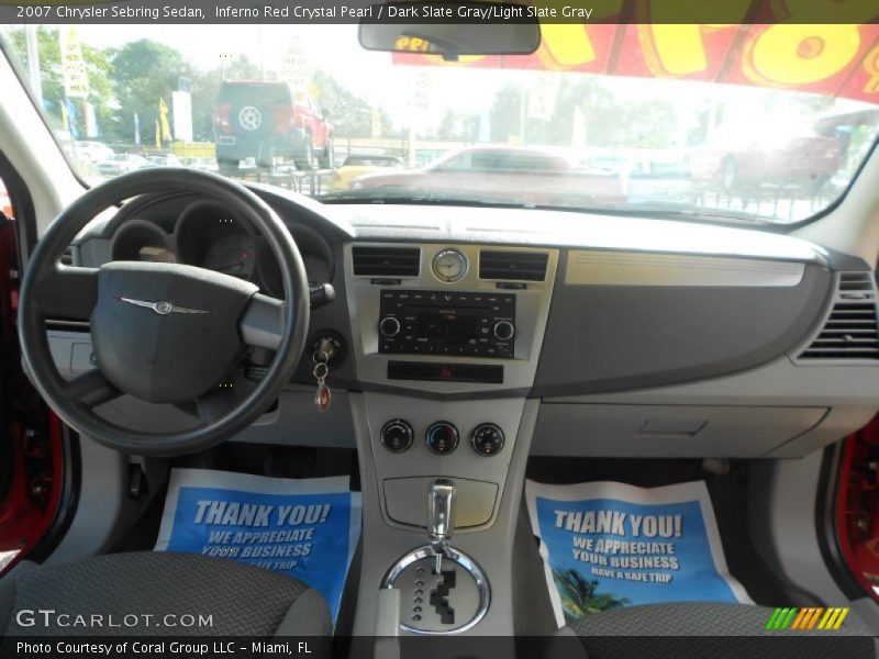 Inferno Red Crystal Pearl / Dark Slate Gray/Light Slate Gray 2007 Chrysler Sebring Sedan