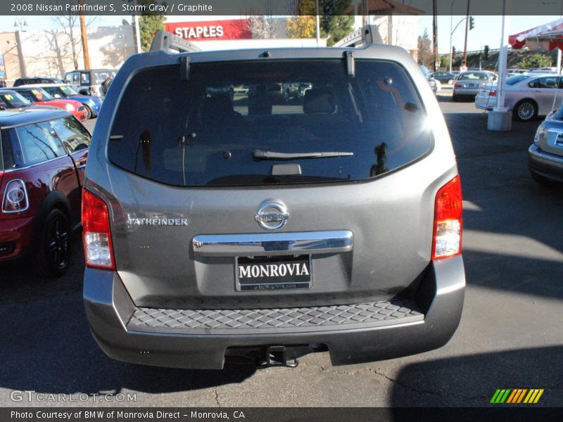 Storm Gray / Graphite 2008 Nissan Pathfinder S