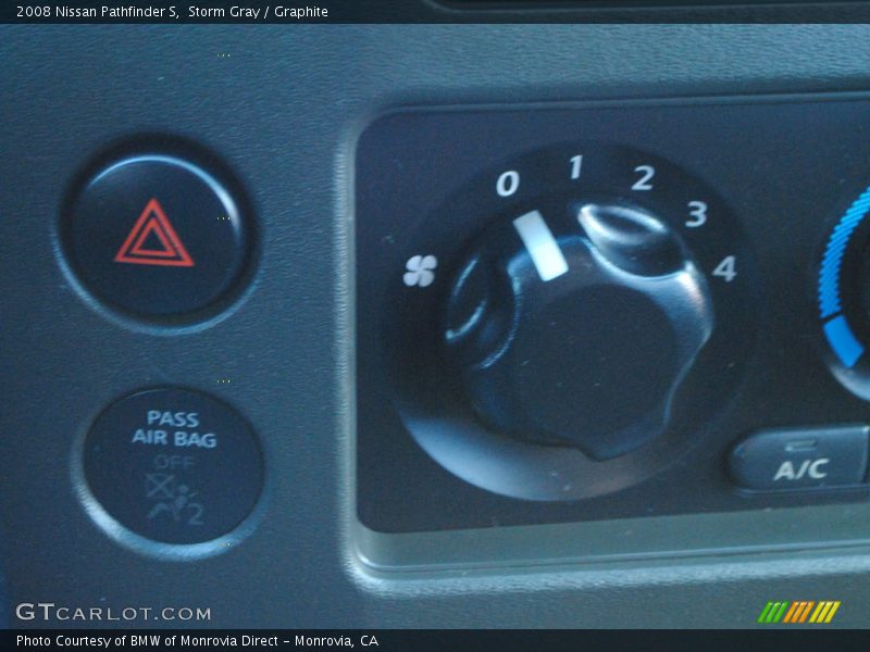 Storm Gray / Graphite 2008 Nissan Pathfinder S