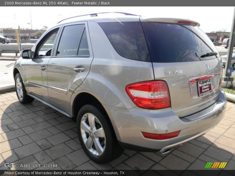 Pewter Metallic / Black 2009 Mercedes-Benz ML 350 4Matic