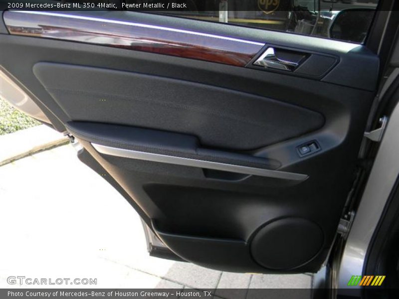 Pewter Metallic / Black 2009 Mercedes-Benz ML 350 4Matic