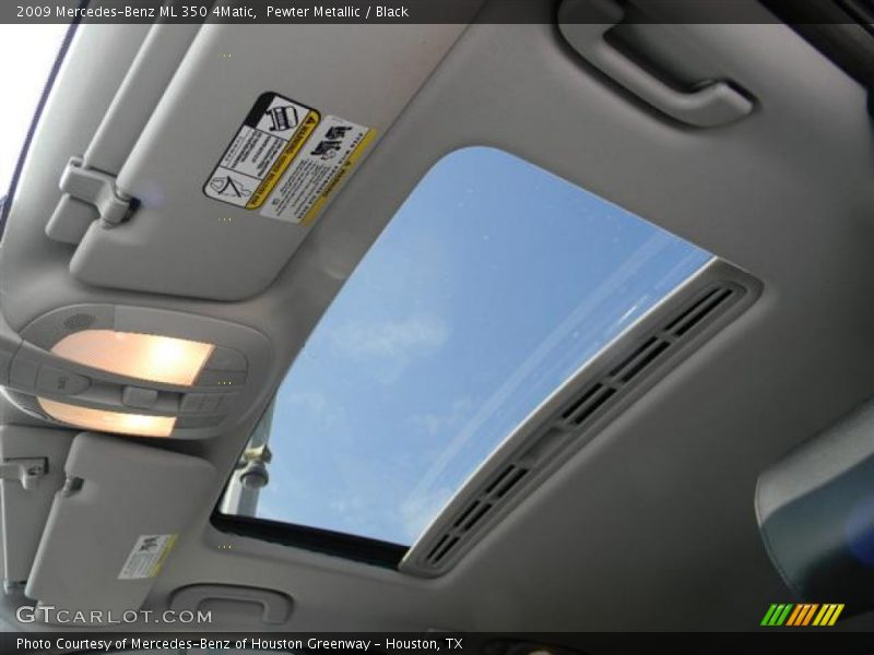 Pewter Metallic / Black 2009 Mercedes-Benz ML 350 4Matic