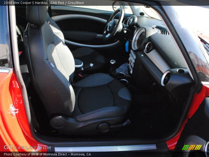 Chili Red / Grey/Black 2008 Mini Cooper S Hardtop