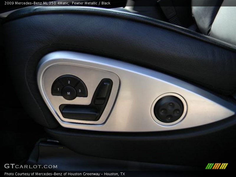 Pewter Metallic / Black 2009 Mercedes-Benz ML 350 4Matic