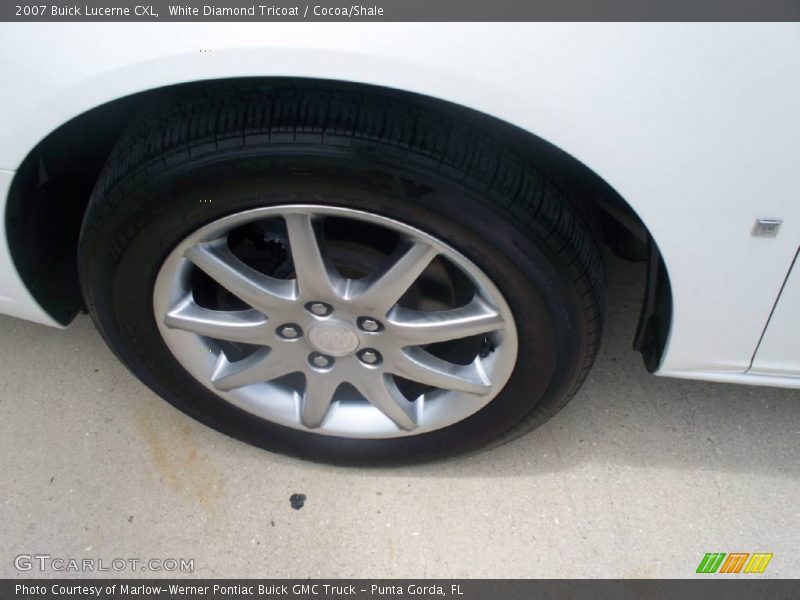 White Diamond Tricoat / Cocoa/Shale 2007 Buick Lucerne CXL