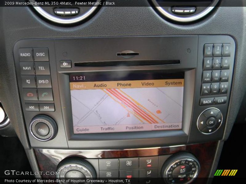 Pewter Metallic / Black 2009 Mercedes-Benz ML 350 4Matic
