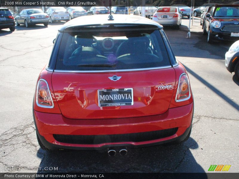 Chili Red / Grey/Black 2008 Mini Cooper S Hardtop