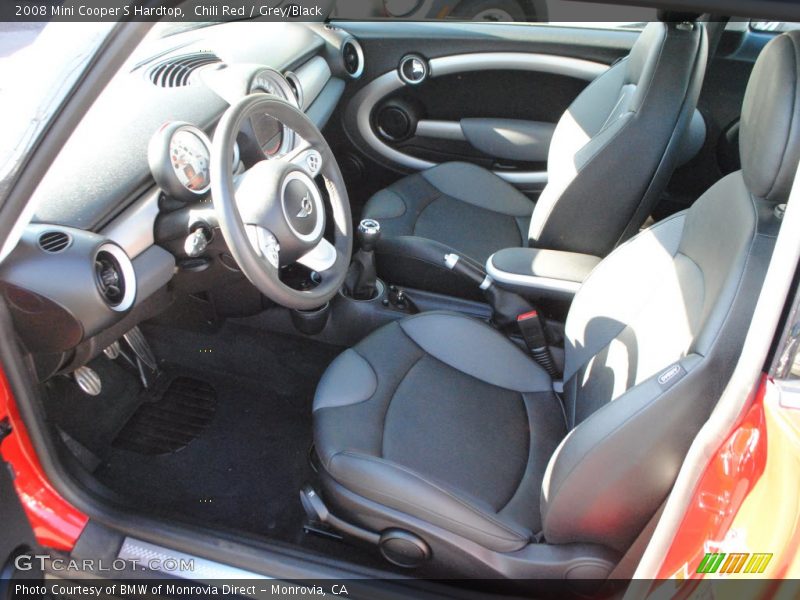 Chili Red / Grey/Black 2008 Mini Cooper S Hardtop